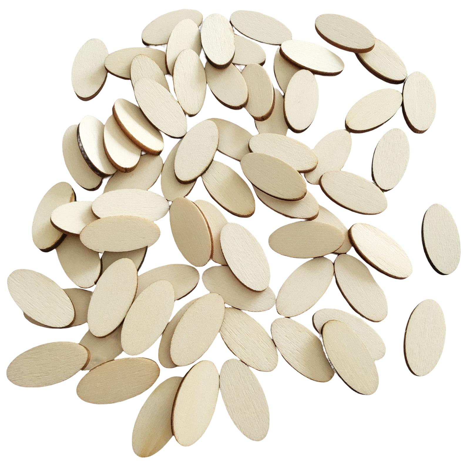 100Pcs Natural Oval Shapes Woo - Art Craft Game recensie en prijs