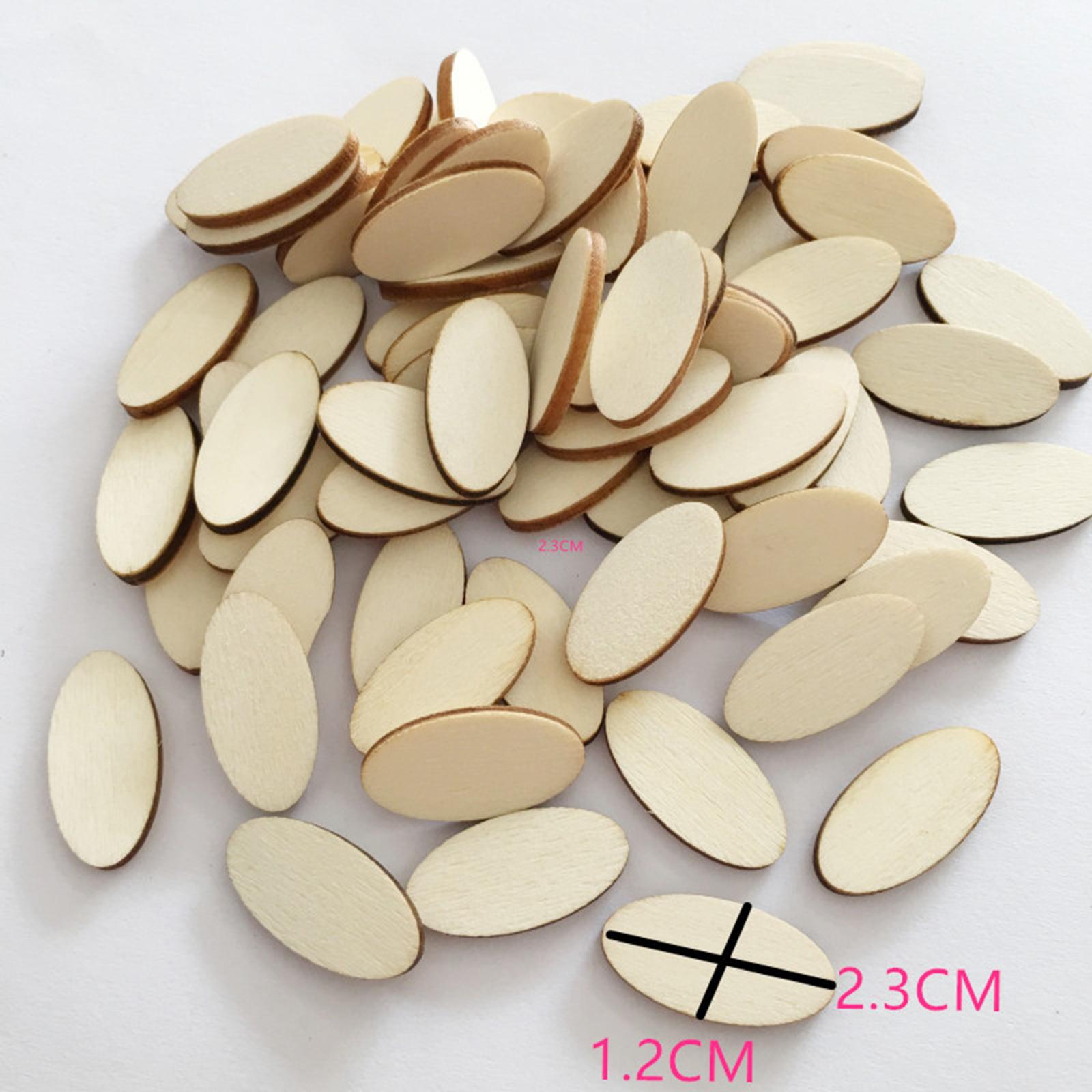 100Pcs Natural Oval Shapes Woo - Art Craft Game recensie en prijs