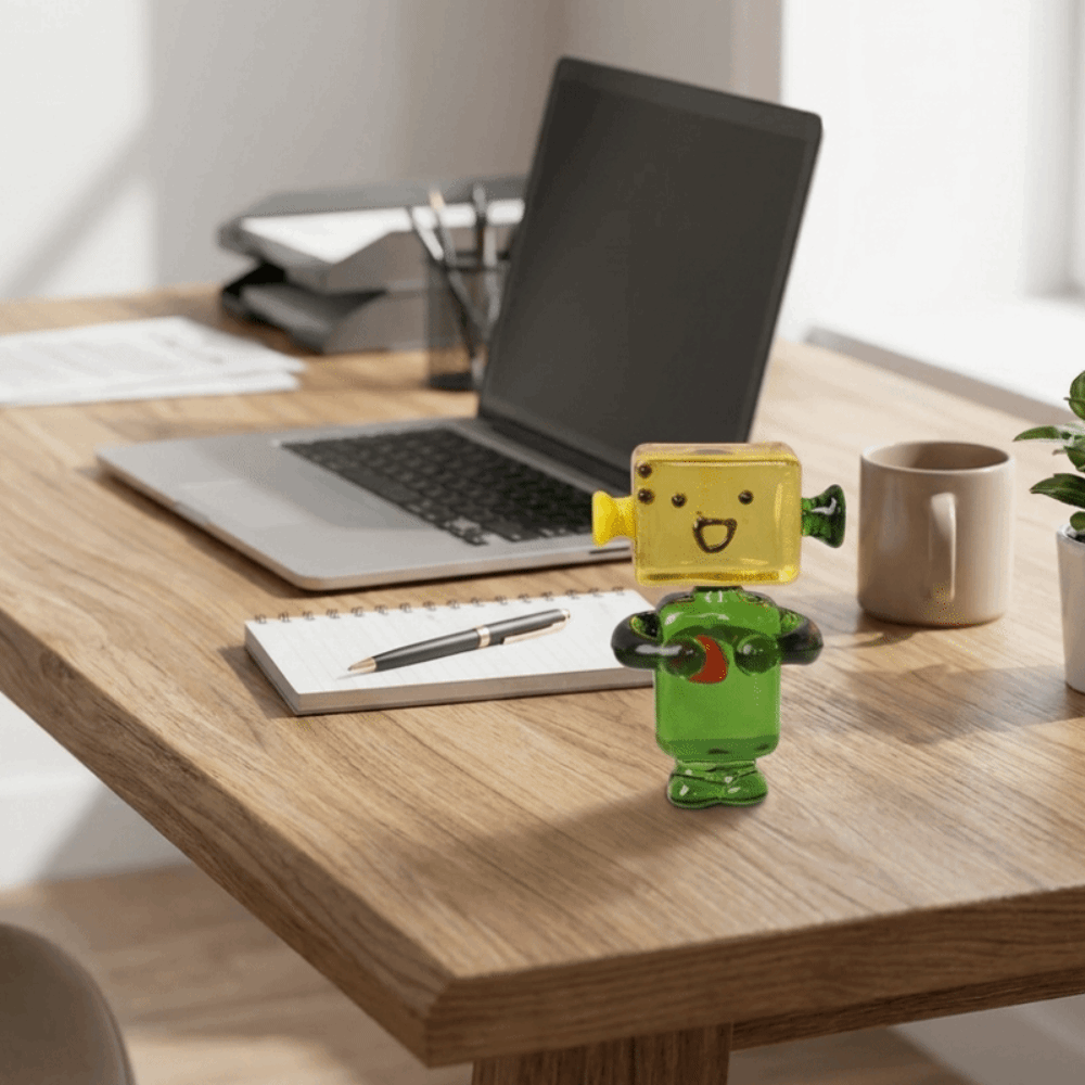 Cute Colorful Face Robot Ornam - Art Craft Robot recensie en prijs