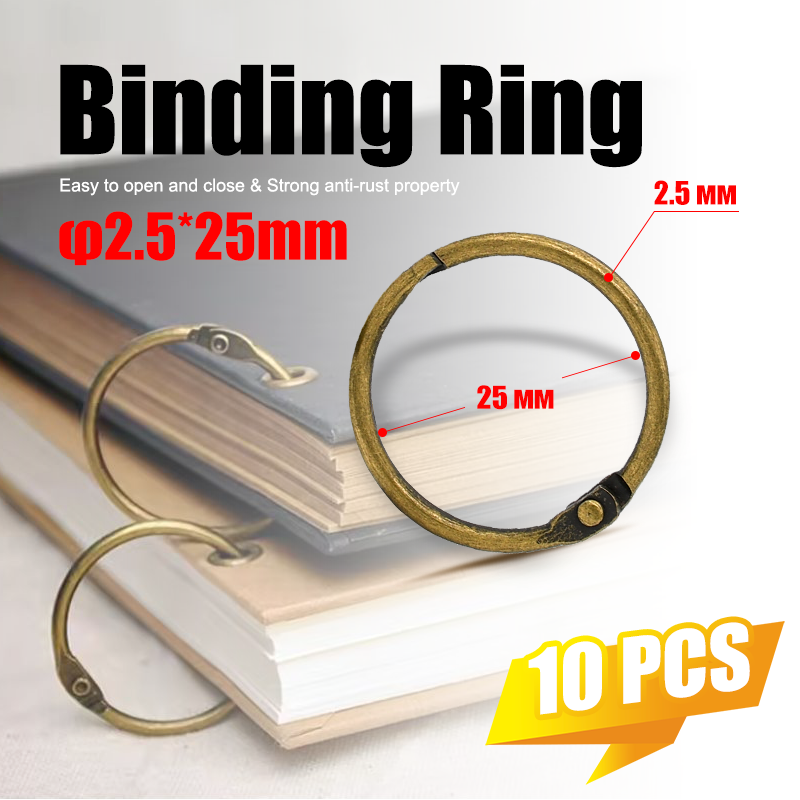 10Pcs Vintage Brass 25mm Binde - Art Craft Books recensie en prijs