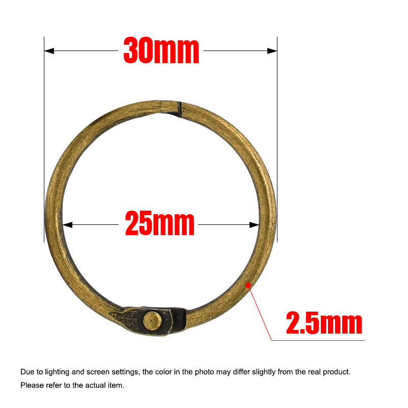 10Pcs Vintage Brass 25mm Binde - Art Craft Books recensie en prijs